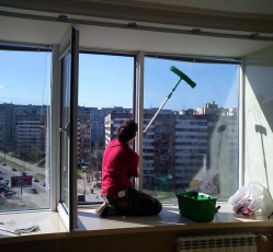 Мытье окон в однокомнатной квартире Тбилисская